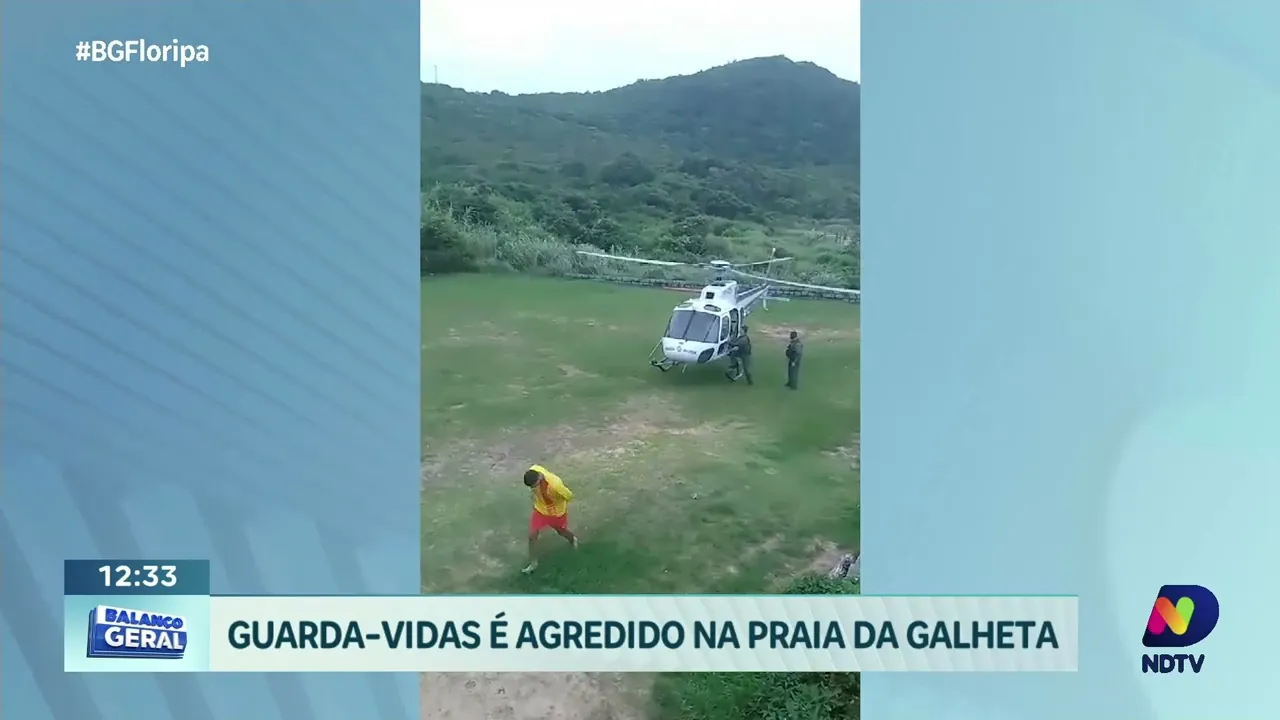 Guarda-vidas sofre agressão: violência na Praia da Galheta chama atenção