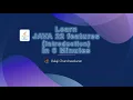 Java 22 features Introduction