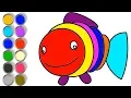 Fish Coloring Page - How to Drawing Fish Coloring Pages for Kids