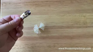 DIY Quick Easy Lacey Hair Clip