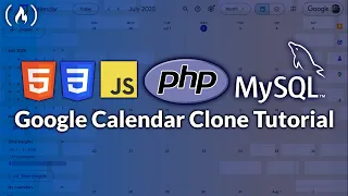 Google Calendar Clone Tutorial - PHP MySQL JavaScript HTML and CSS