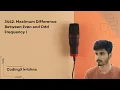 3442 Maximum Difference Between Even and Odd Frequency I Java Solution