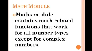 Class-12th Computer Science Lecture 2 Ch 4 Using Python Libraries