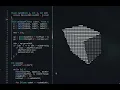 Coding a Spinning Cube in C using Neo-vim No Talking