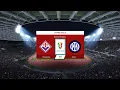 Fiorentina vs Inter Milan | Stadio Olimpico | 2023 Coppa Italia Final | PES 2021