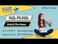 SQL PLSQL Training Demo SSIT Software Online Training 2023