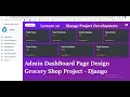 Online Grocery Shop Project Python Django Admin Dashboard Page Design By Bhuwan Bhaskar