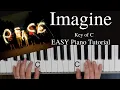 Download Lagu Imagine  -John Lennon (Key of C)//EASY Piano Tutorial