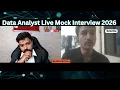 Data Analyst Fresher Live Interview 2026 SQL Interview Q A PowerBI Python Excel