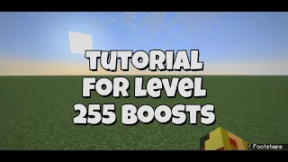 Minecraft java tutorial level 255 boost with commands