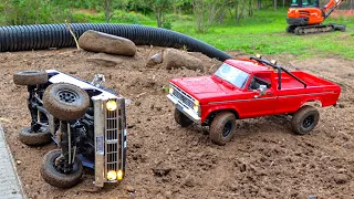 You Can’t Park There! Moe & Dad Unbox & Drive Ford F-100 FMS Trucks from HobbyZone | RC ADVENTURES