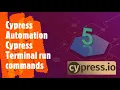 Cypress run commands in Terminal Cypress Automation crash course - 5 Coders Camp
