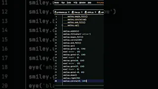 draw smiley face using python