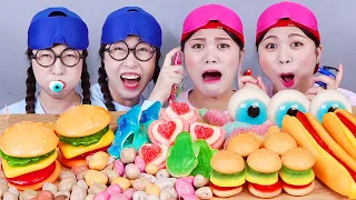Jelly Gummy Dessert Race challenge DONA