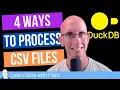 How does DuckDB deal with dirty data in CSV files
