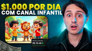 Como Criar um Canal Dark Infantil usando IA (+R$1.000 POR DIA SEM MOSTRAR O ROSTO E AUTOMÁTICO)