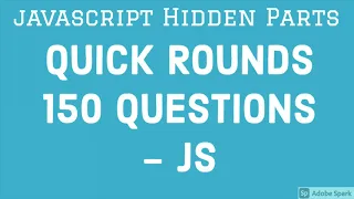 Javascript Quick Objective Questions Quiz