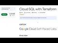 Cloud SQL with terraform