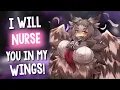 Motherly Harpy Cocoons You in her Wings Nursing You Fluffy Cuddles Humming ASMR Tingles RP