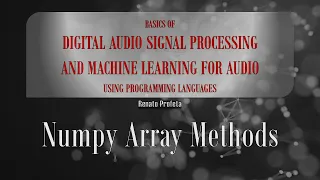 07e Numpy Array Methods - Code Explanation