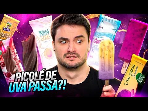Video Thumbnail: PROVANDO PICOLÉS EXÓTICOS - SABOR UVA PASSA!