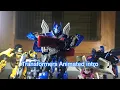 Transformers Animated intro stop motion remake