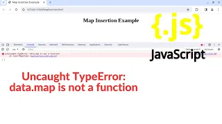 How to fix Uncaught TypeError data map is not a function in javascript html issue fix