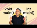 Integer vs Void Main in C Programming - Key Differences Explained C Programming Tutorial in Hindi