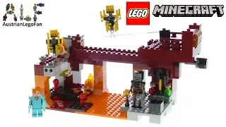 Lego Minecraft 21154 The Blaze Bridge - Lego Speed Build Review