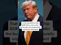Trump abandons ship GOP left to sink under the burden of a profoundly unpopular president