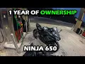 1 YEAR REVIEW OF MY 2025 NINJA 650 POV