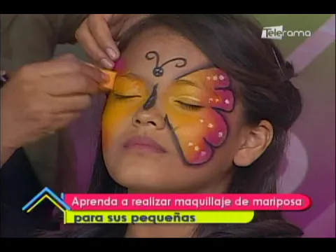 Aprenda a realizar maquillaje de mariposa para sus pequeñas