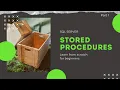 stored procedures for beginners stored procedures sql tutorial Learn from scratch