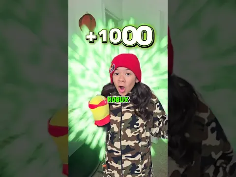 1000 Robux de la nada🤯 #humor