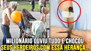 Milionário Fez Mendigo Conversar com os Herdeiros de Sua Fortuna e Descobriu Algo Revoltante