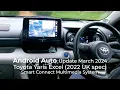 Android Auto Update March 24 Toyota Yaris Smart Connect multimedia system