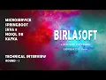 Selected BirlaSoft Java microservice spring boot real time interview