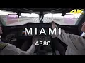 A380 TAKEOFF MIAMI 4K
