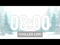 8 Minute Snowy Winter Timer Soft LoFi Background Music