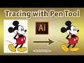Adobe Illustrator Tracing with Pen Tool Vector Tracing Beginners Guide