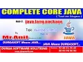 Core Java - java lang package