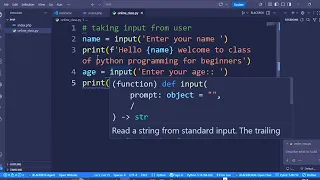 How to Take User Input in Python Step-by-Step Tutorial Episode 6