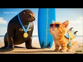Download Lagu Temon Trying To Be A Best Surfer (Funny Cat Story)