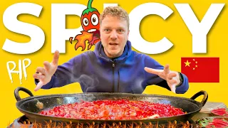 第一次在中国品尝四川麻辣火锅