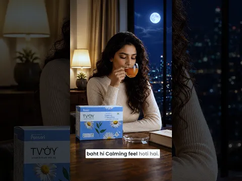 Stop Overthinking at Night & Sleep Better With TVOY Chamomile Tea