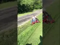 How NOT to mow a hillside 1st day with the new mower
