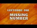 Leetcode 268 Missing Number Intuition and Approach Cyclic Sort
