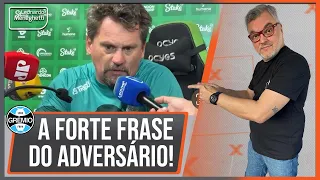 Abalado? Sem coragem? A forte manifestação do técnico adversário do Grêmio nas semifinais!