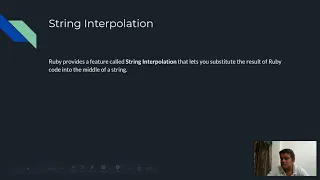Learn Web Development Using Ruby on Rails - String Interpolation