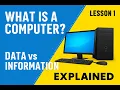 What is a Computer Data vs Information Explained Raw Data to Meaningful Information